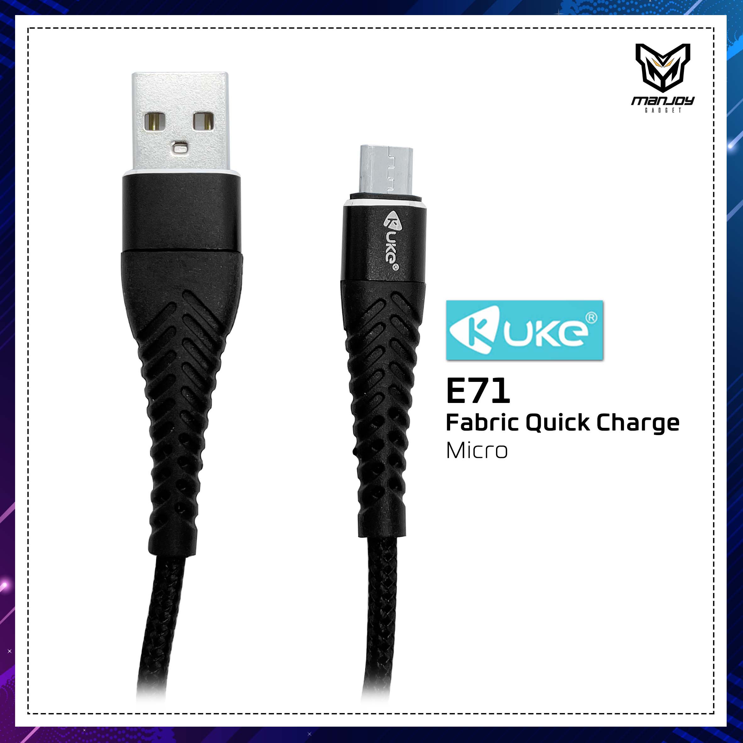 Kuke 6A Micro Quick Charge Data USB Cable E71